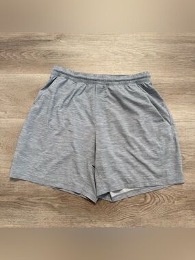 Lululemon Pace Breaker Shorts Mens Size L Heathered Gray Linerless 7" M7AB0S